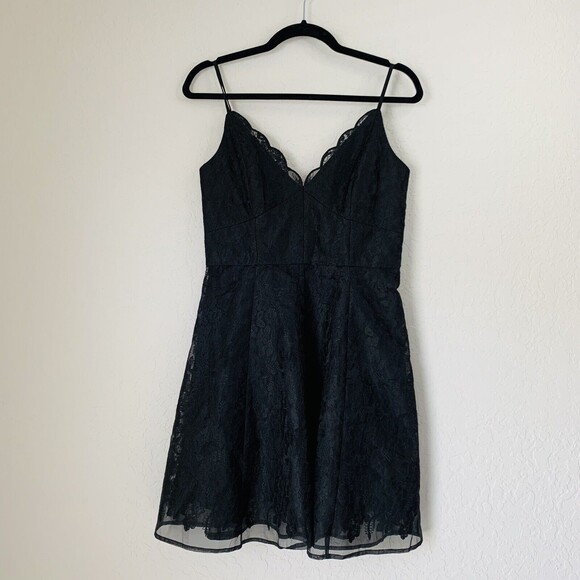 NWT Revolve Keepsake the Label Dress M Black Lace Whimsy Goth Fairy Prom Hoco - Picture 2 of 13